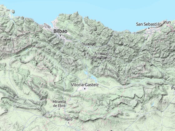 Custom 3d wooden map of Araba,Euskadi,Spain