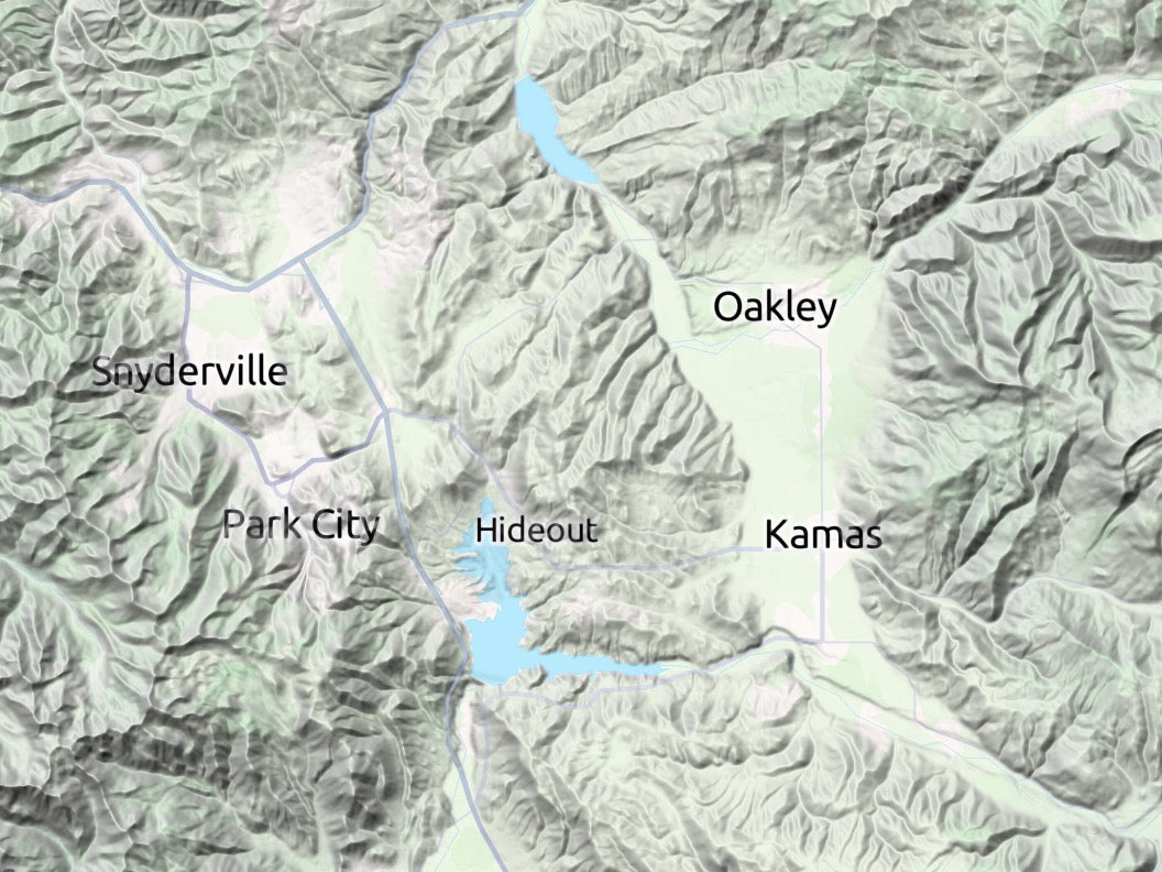 Custom 3d wooden map of Wasatch County,Utah,United States