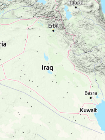 Custom 3d wooden map of Najaf,Najaf Governorate,Iraq