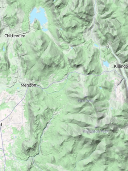 Custom 3d wooden map of Rutland County,Vermont,United States