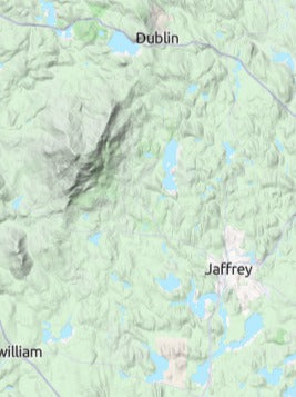 Custom 3d wooden map of Cheshire County,New Hampshire,United States