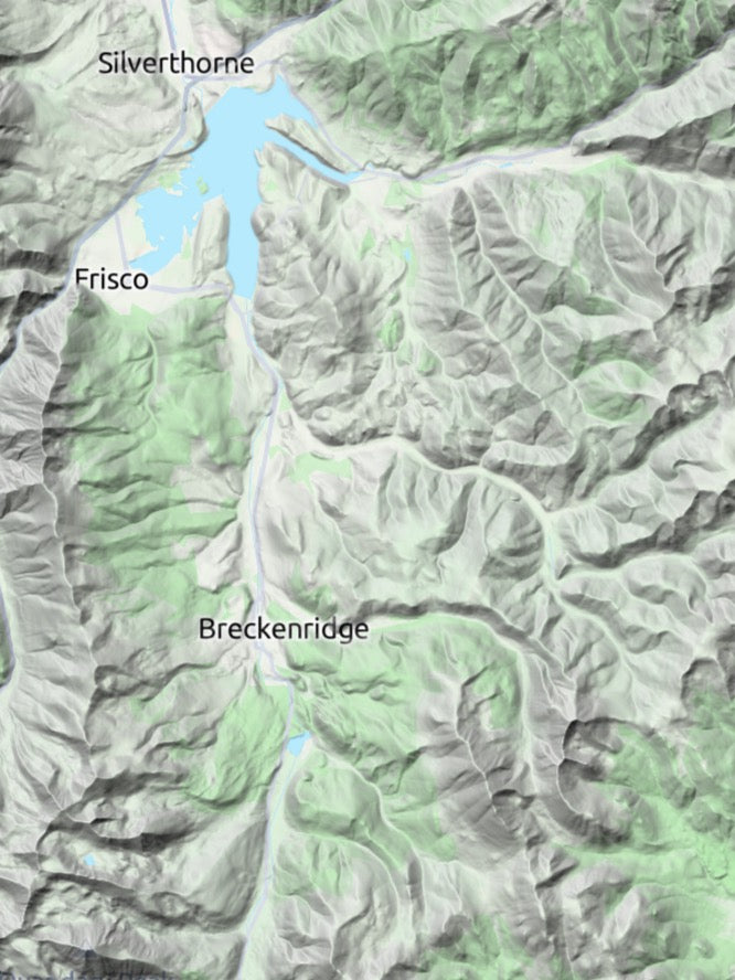 Custom 3d wooden map of Summit County,Colorado,United States