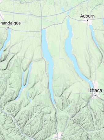 Custom 3d wooden map of Schuyler County,New York,United States