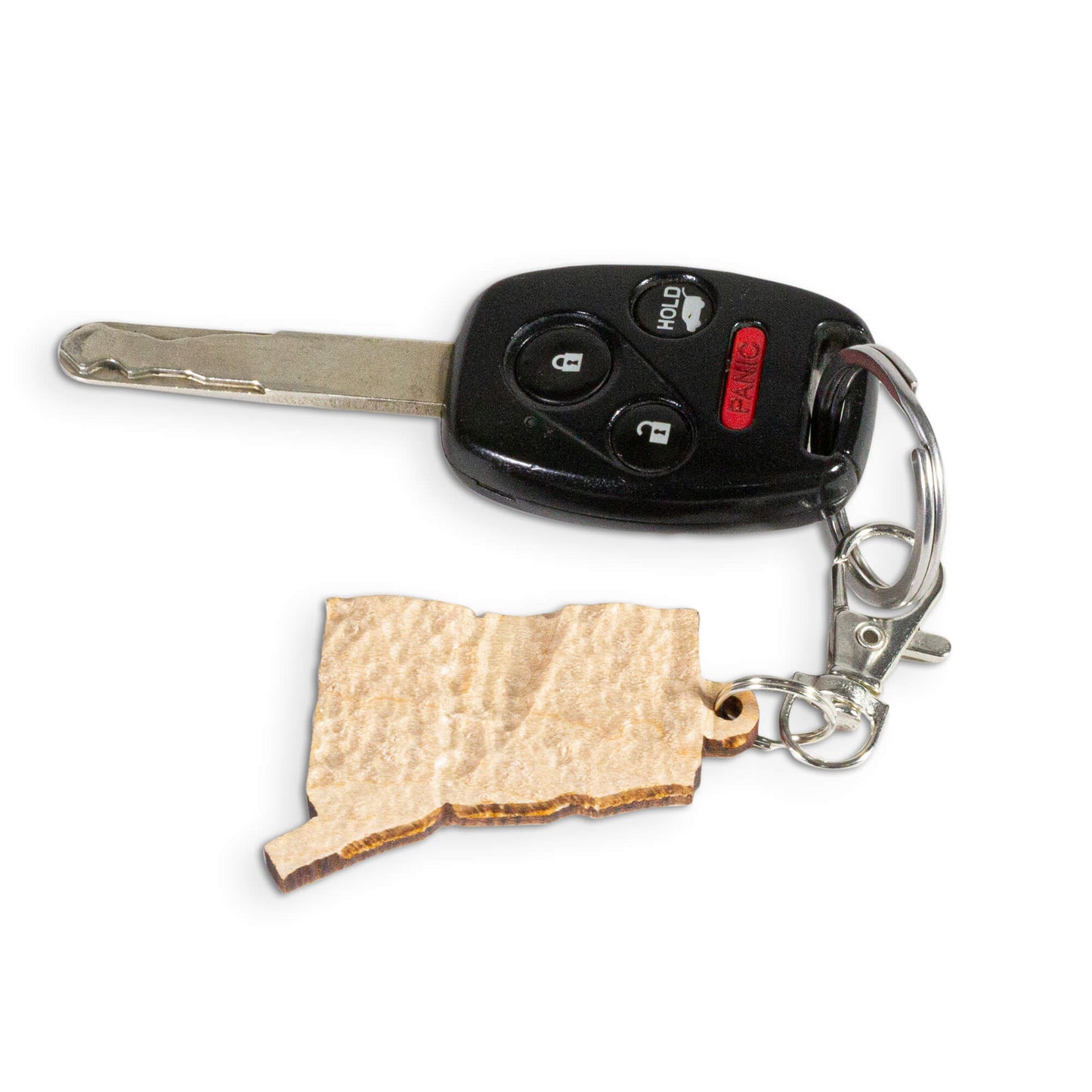 Connecticut State topographic map keychain | Map Gift