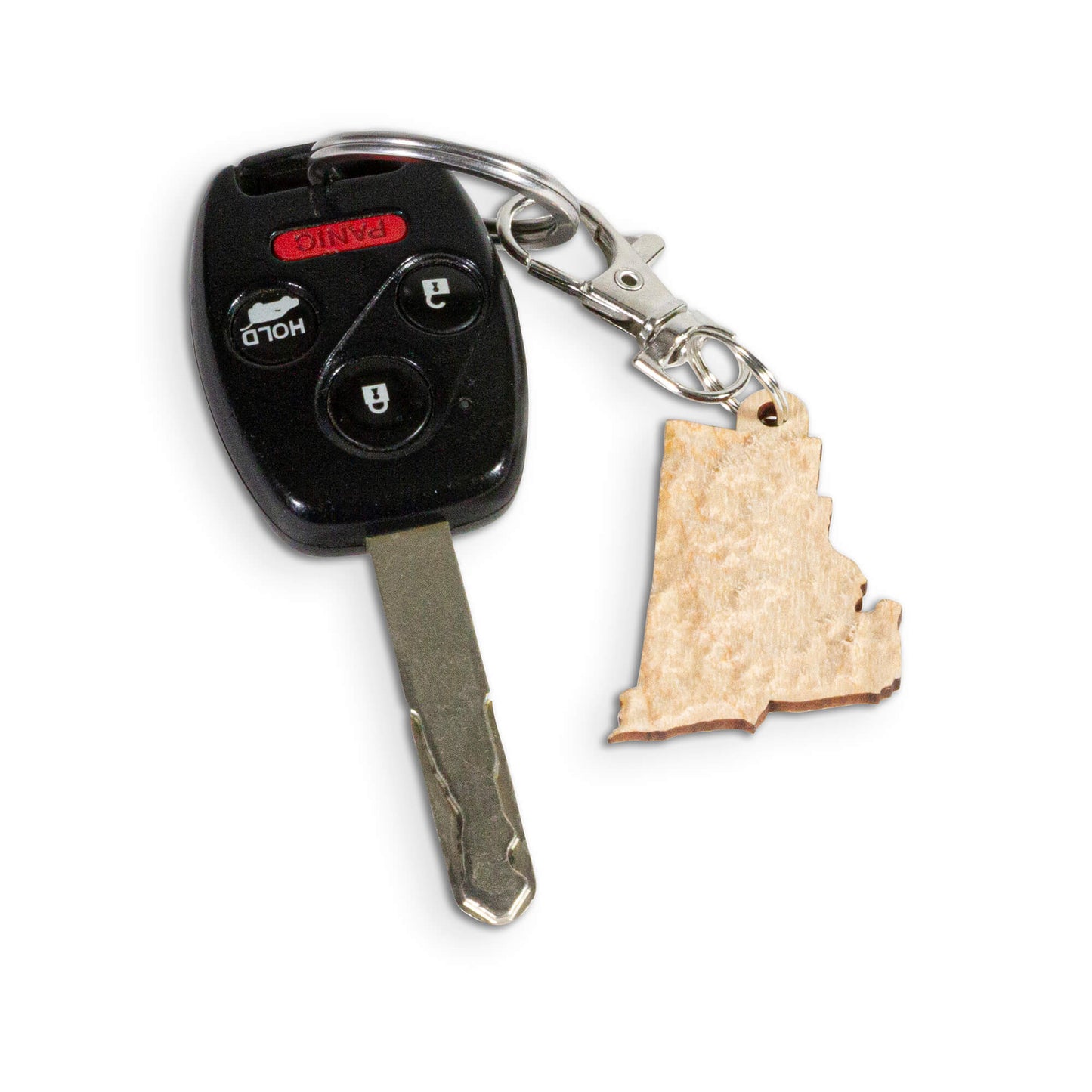 Rhode Island State topographic map keychain | Map Gift