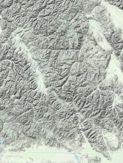 Custom 3d wooden map of Blaine County,Idaho,United States