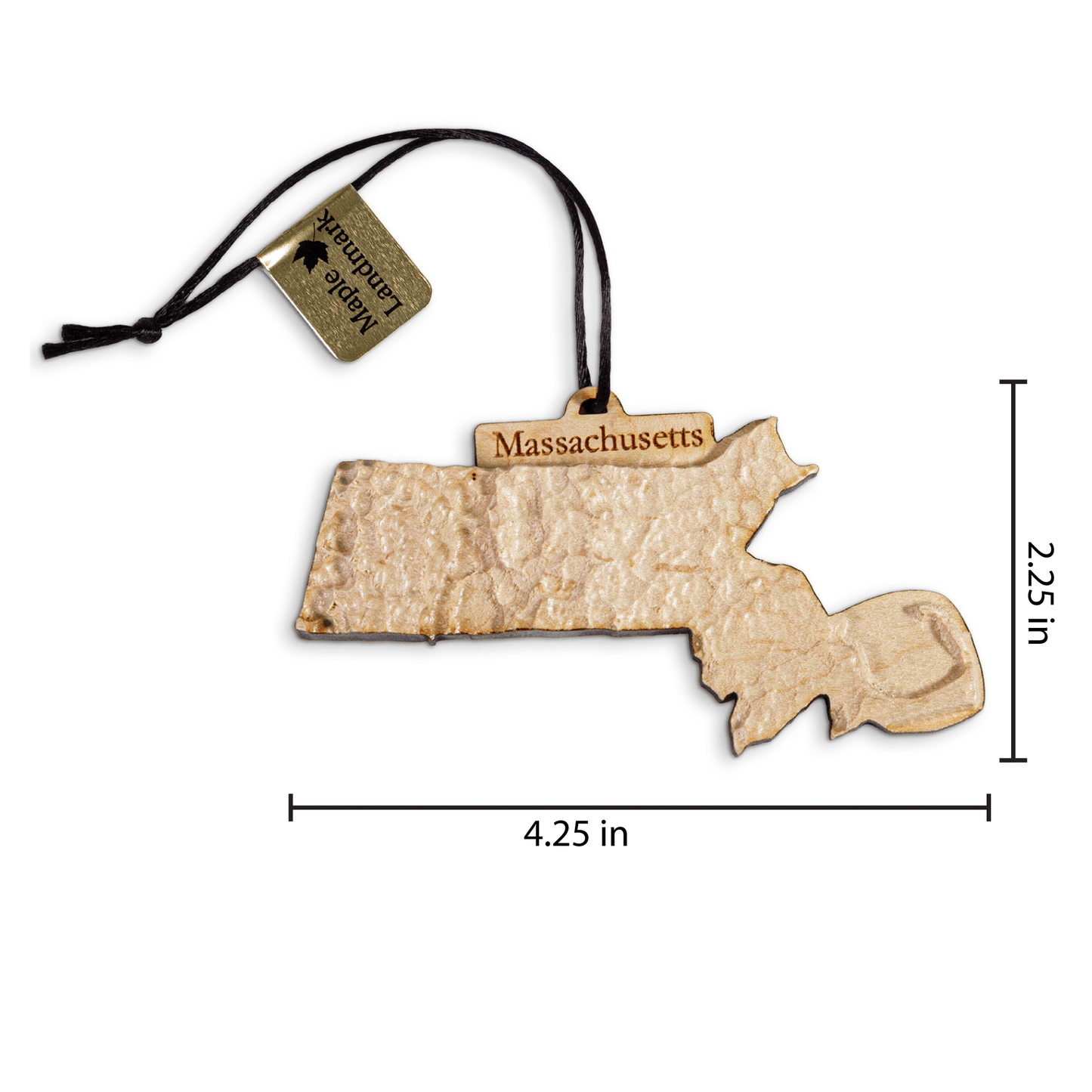 Massachusetts Ornament State Topographic Map | Holiday Gift