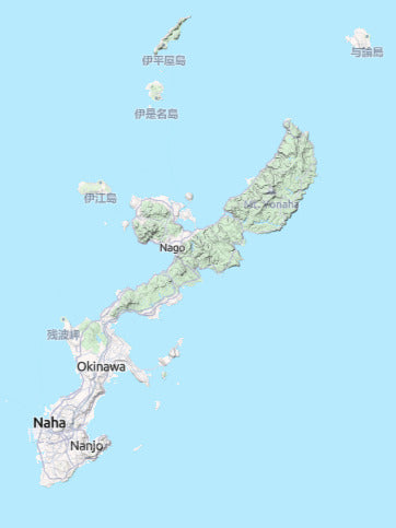 Custom 3d wooden map of Okinawa,Japan