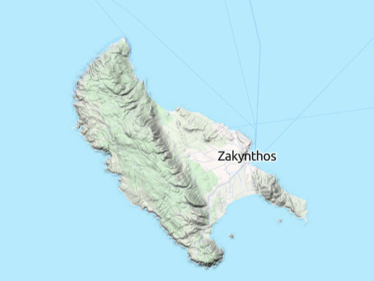 Custom 3d wooden map of Greece