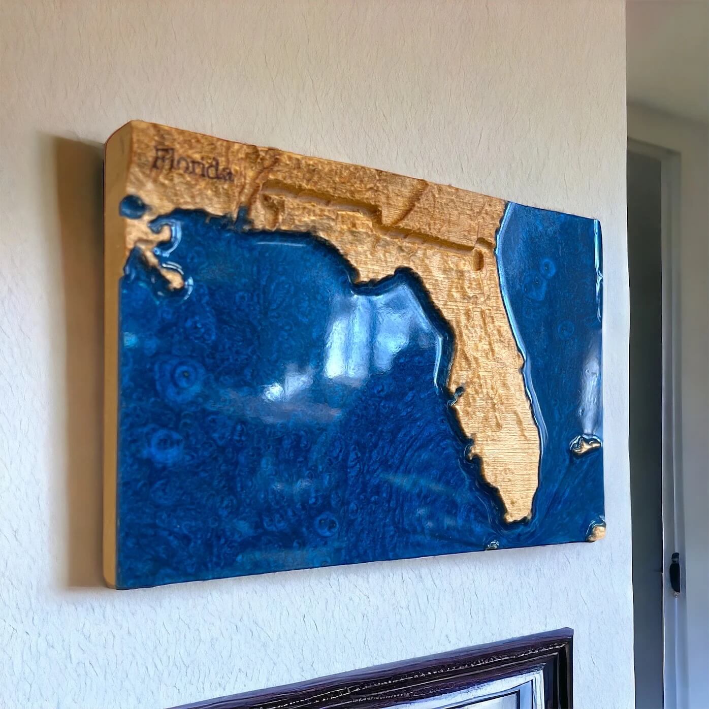 Florida State 3D Topographic Relief Map | FL Gifts