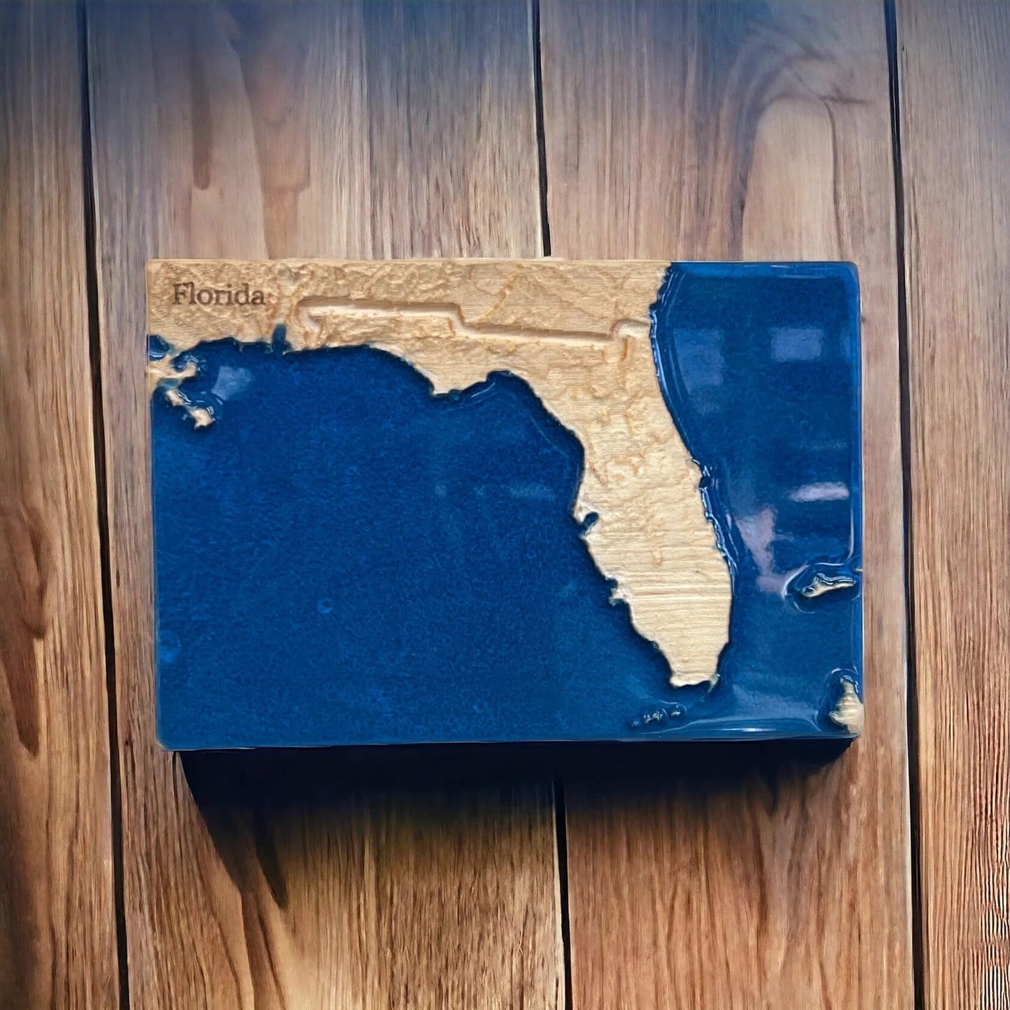 Florida State 3D Topographic Relief Map | FL Gifts