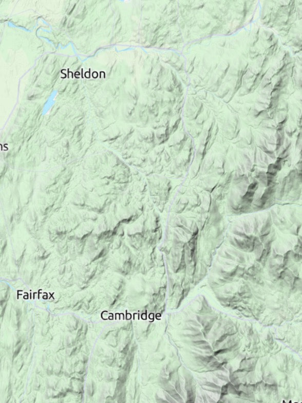 Custom 3d wooden map of Franklin County,Vermont,United States