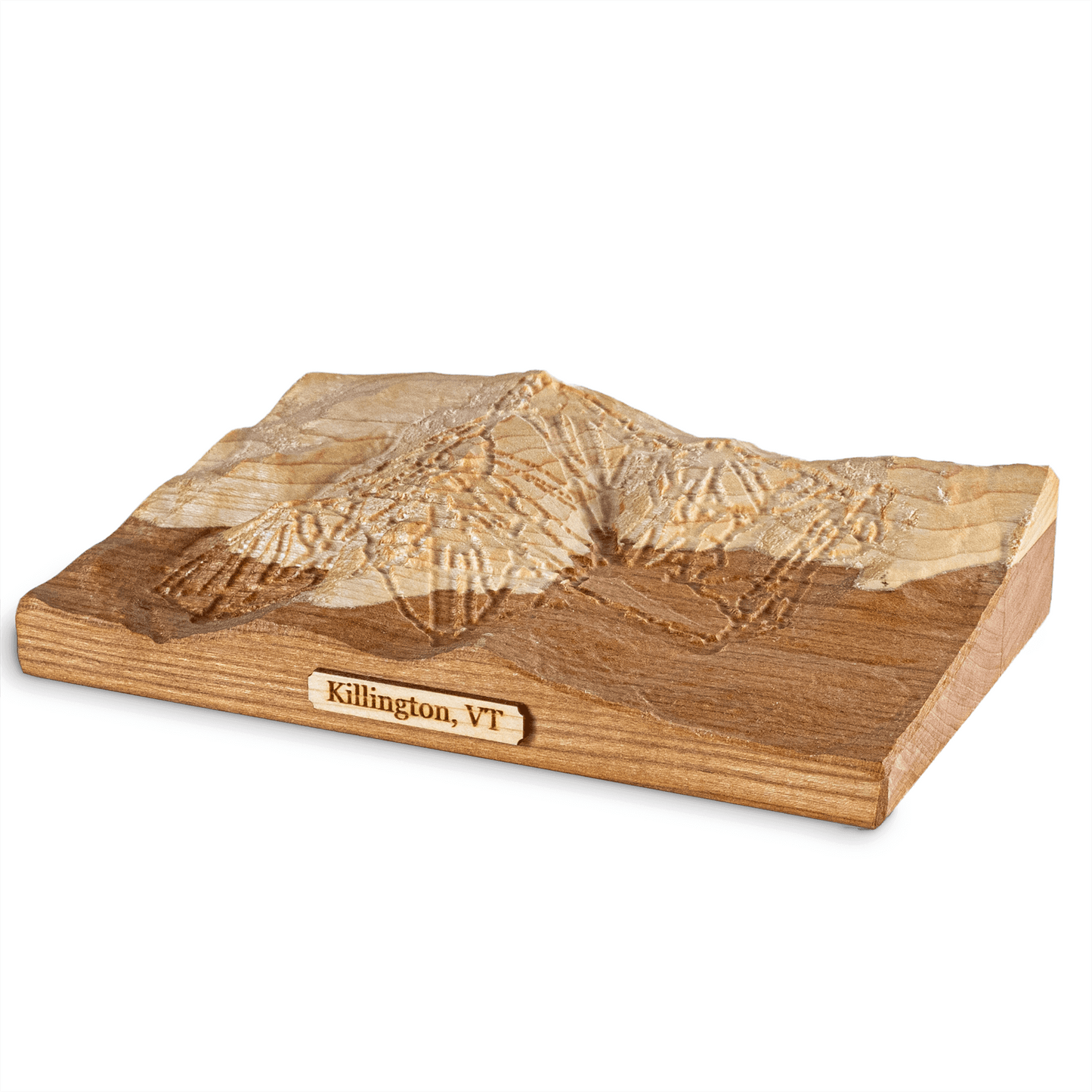 Killington Map | Treeline Terrains | Ski Gift | 3D Relief Map | Killington VT | Vermont Ski Gift | 3D Topographic Wood Map | Unique Gift