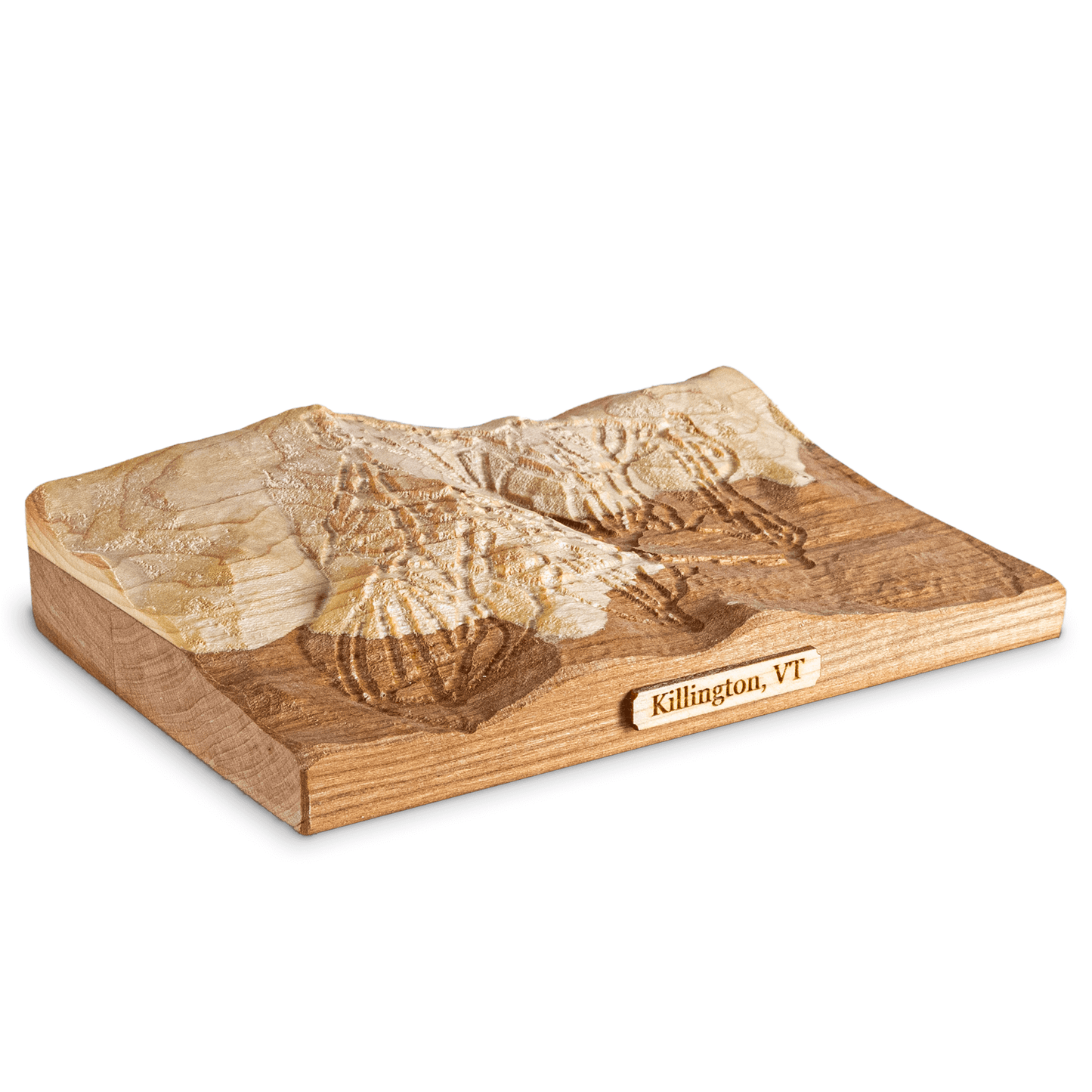 Killington Map | Treeline Terrains | Ski Gift | 3D Relief Map | Killington VT | Vermont Ski Gift | 3D Topographic Wood Map | Unique Gift