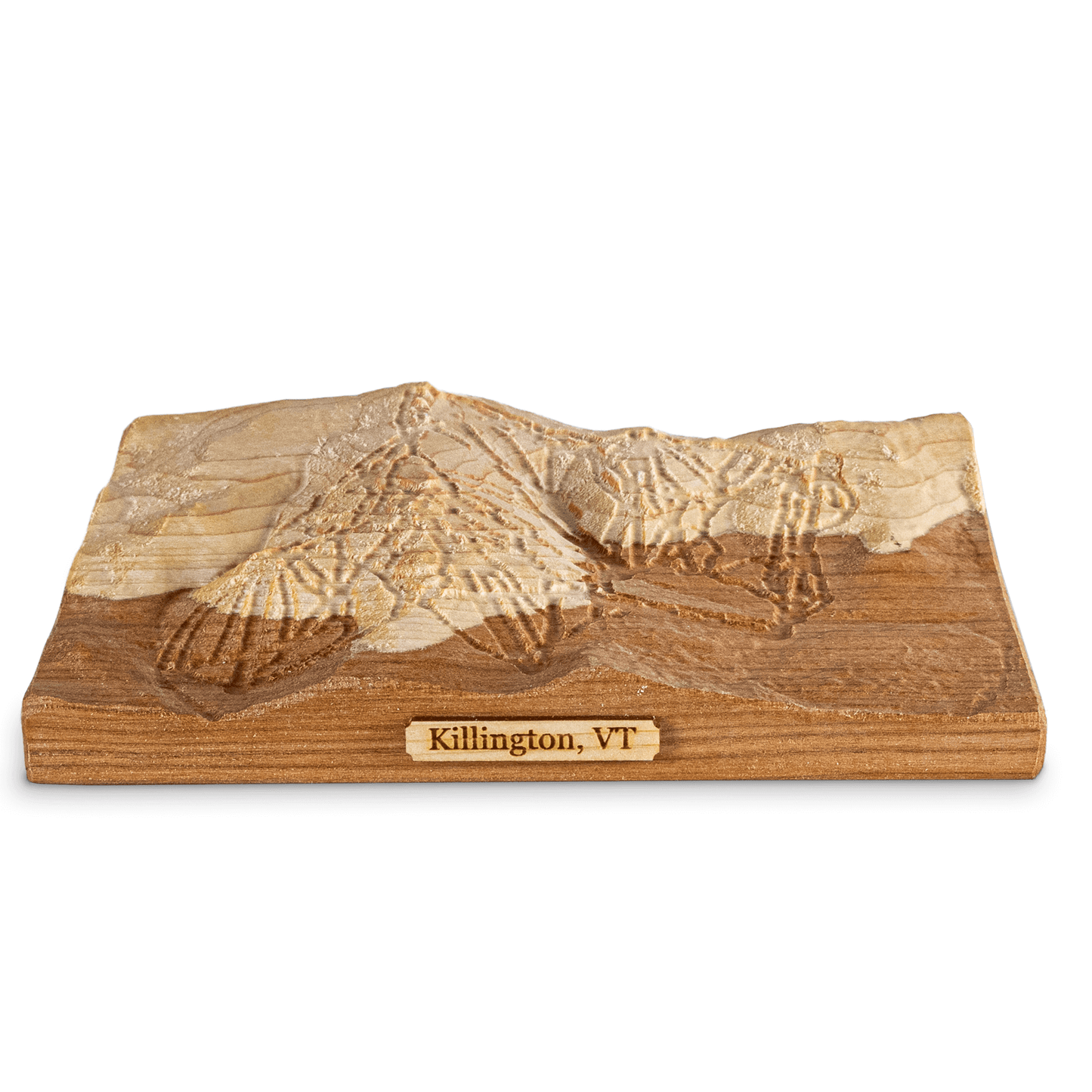 Killington Map | Treeline Terrains | Ski Gift | 3D Relief Map | Killington VT | Vermont Ski Gift | 3D Topographic Wood Map | Unique Gift