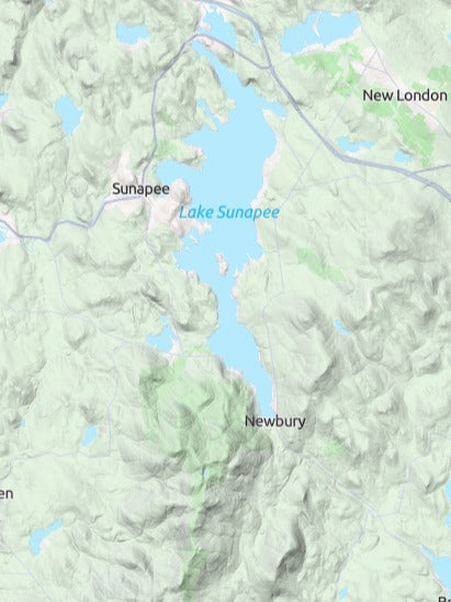 Custom 3d wooden map of Merrimack County,New Hampshire,United States