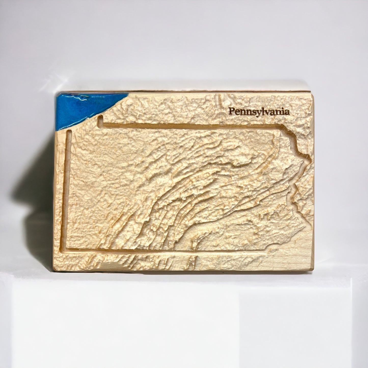 Pennsylvania Map | Pennsylvania Decor | 3D Topographic Wood Map | Unique Gift for Him and for Her | Relief Map | Pennsylvania Gift
