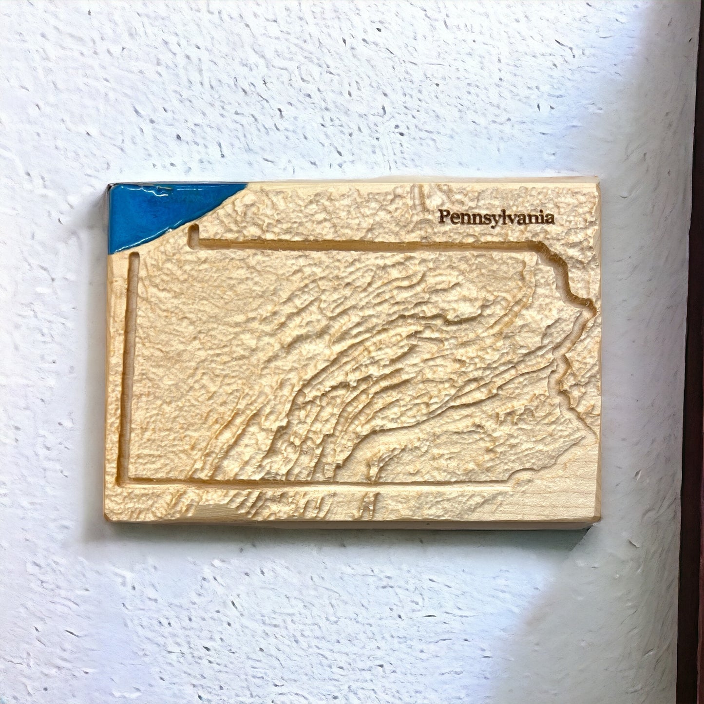 Pennsylvania Map | Pennsylvania Decor | 3D Topographic Wood Map | Unique Gift for Him and for Her | Relief Map | Pennsylvania Gift
