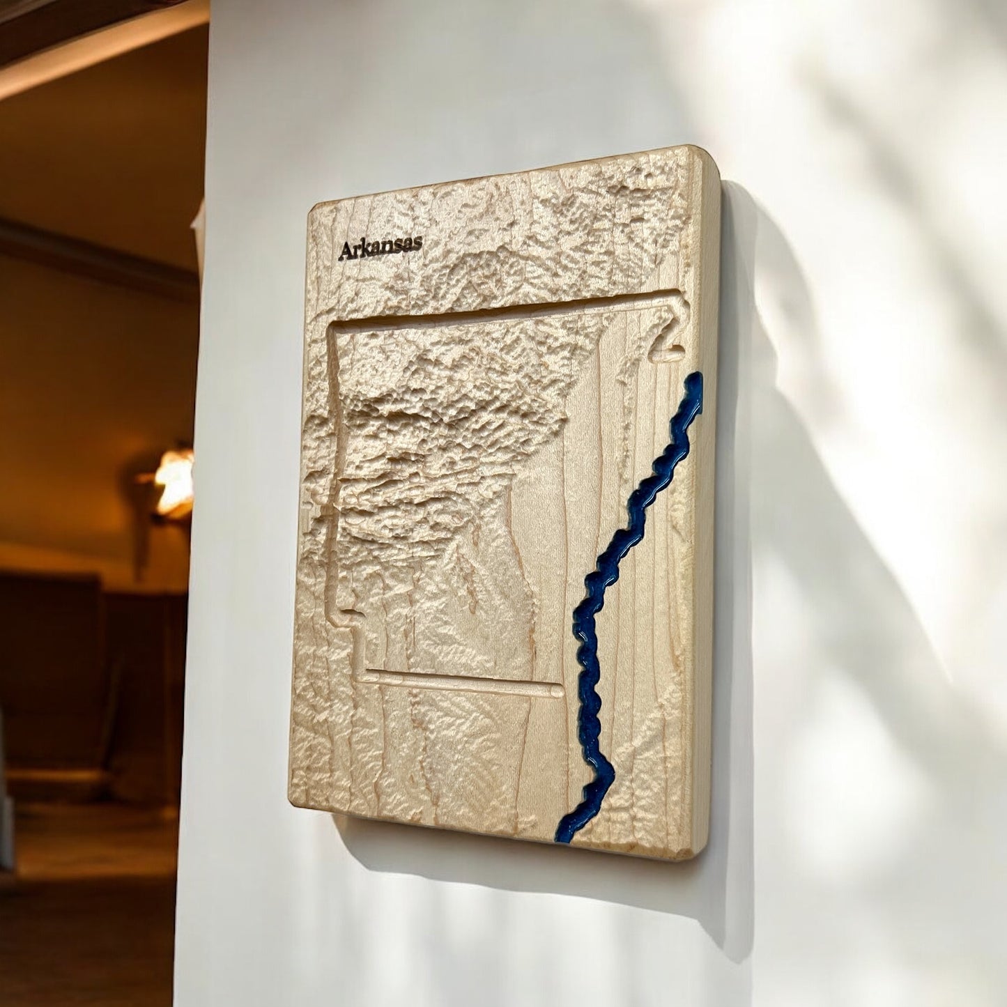 Arkansas Topographic 3D Relief State Map | Arkansas State Map Gift