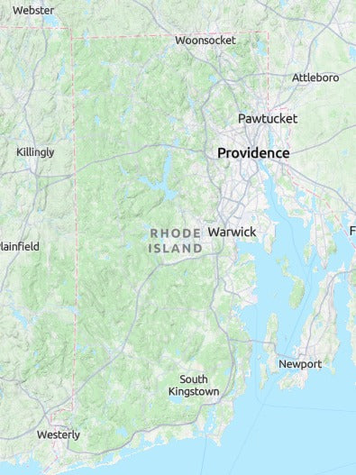 Custom 3d wooden map of Kent County,Rhode Island,United States
