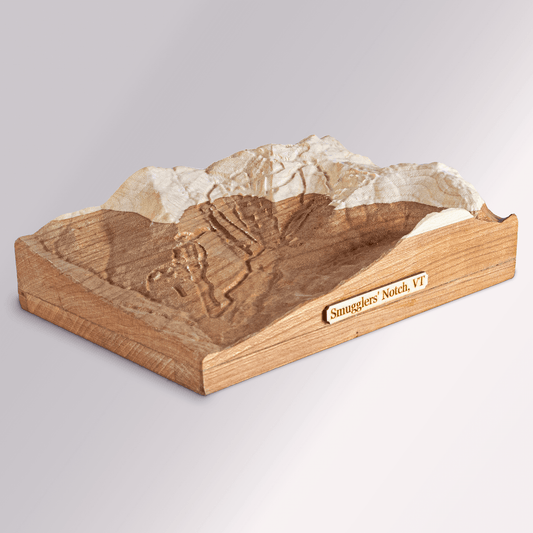 Smuggler's Notch Ski Mountain 3D Topographic Relief Map | Vermont Ski Mountains