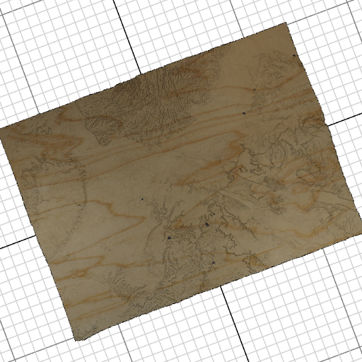 Custom 3d wooden map of