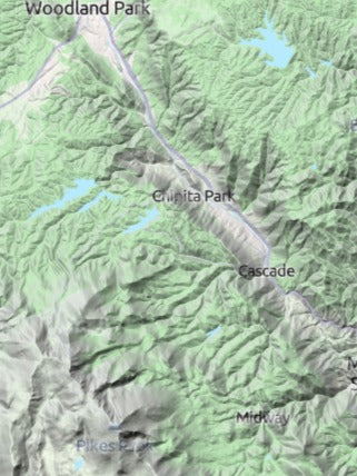 Custom 3d wooden map of El Paso County,Colorado,United States
