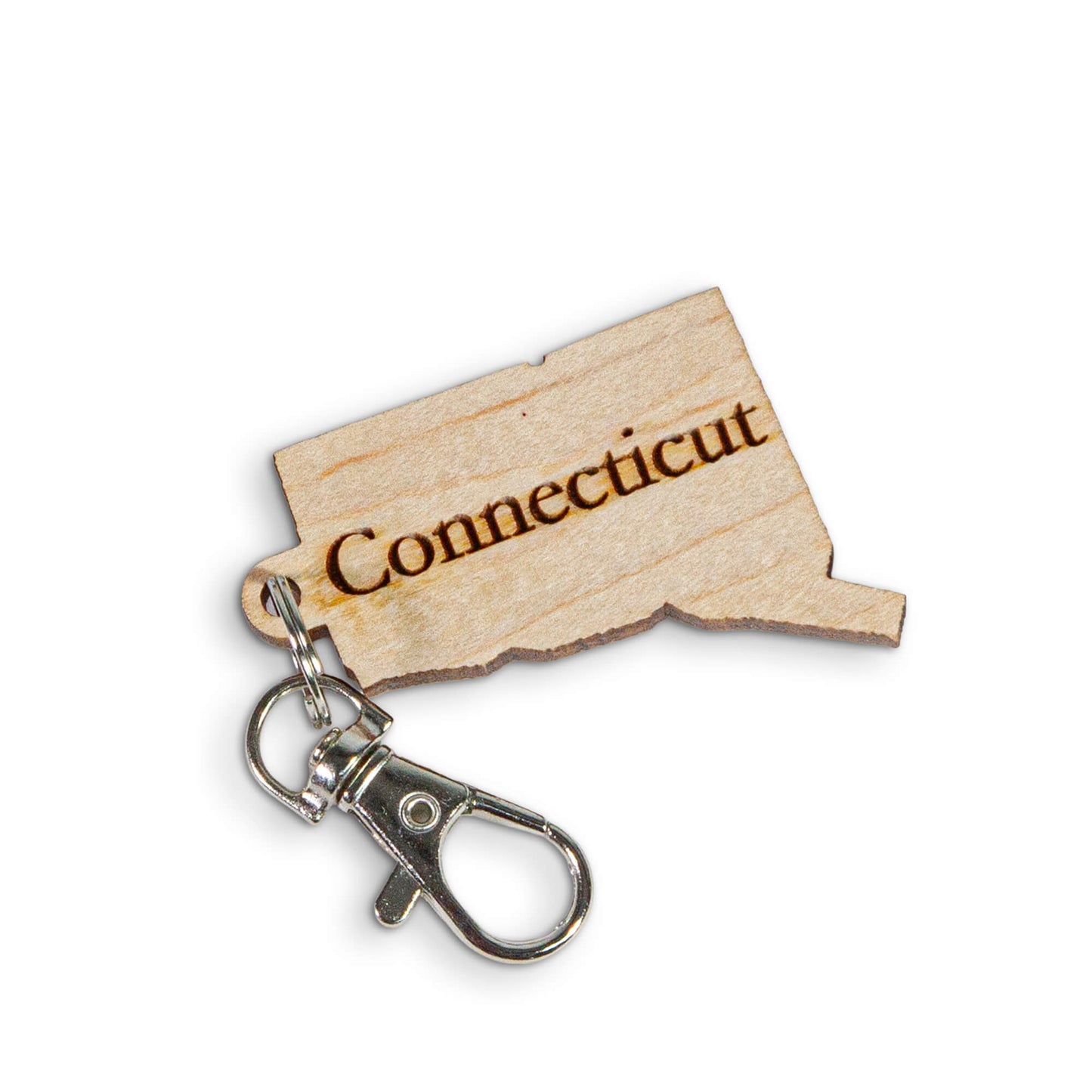 Connecticut Keychain Topographic State Map | Map Gift