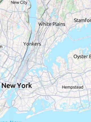 Custom 3d wooden map of Bronx County,New York,United States