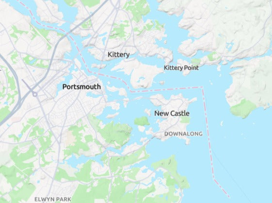 Custom 3d wooden map of Rockingham County,New Hampshire,United States