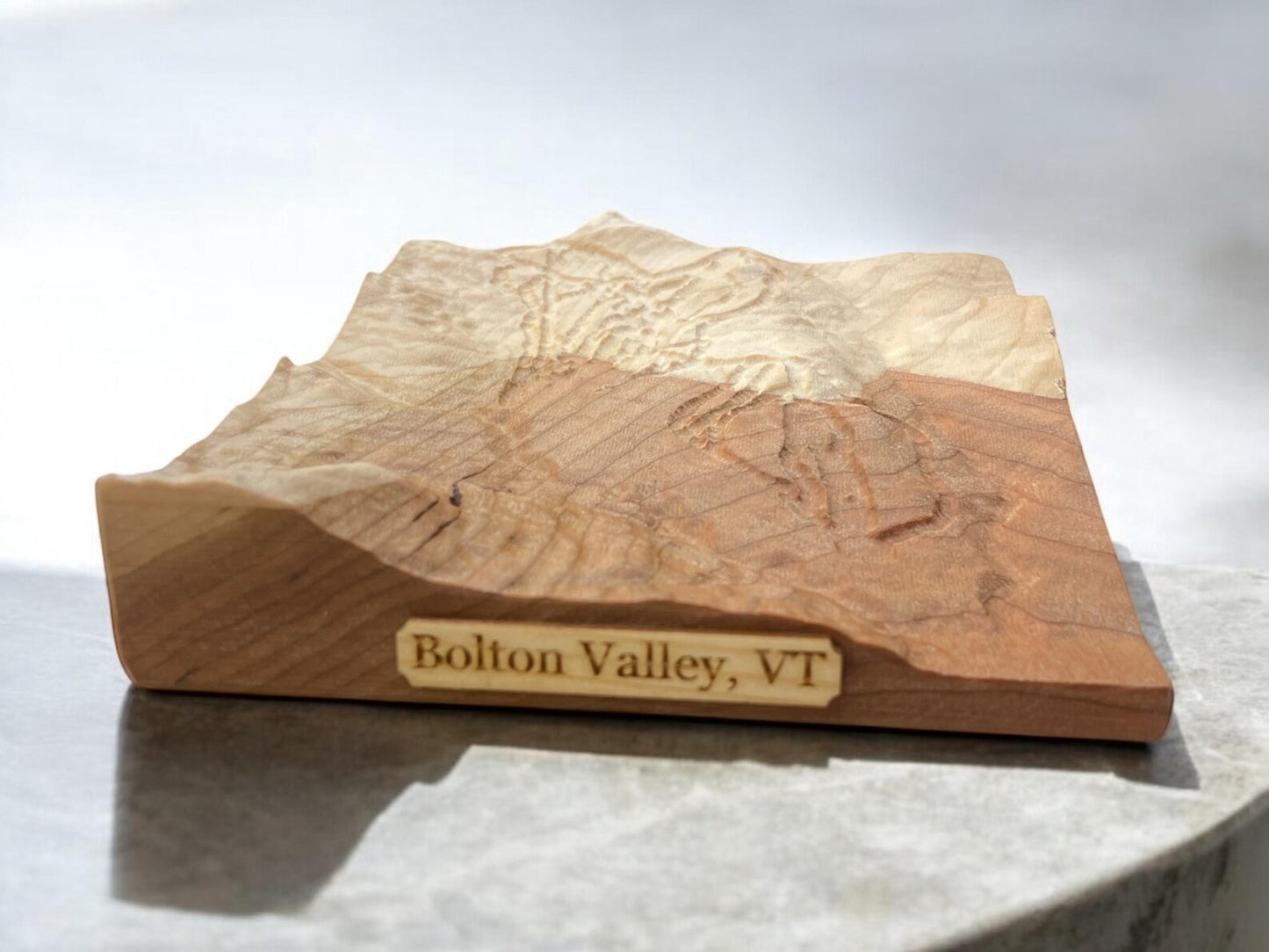 Bolton Valley Vermont Ski Map | Treeline Terrains | Bolton Valley Ski Gift | Bolton Valley 3D Relief Ski Map | Bolton Valley Unique Ski Gift