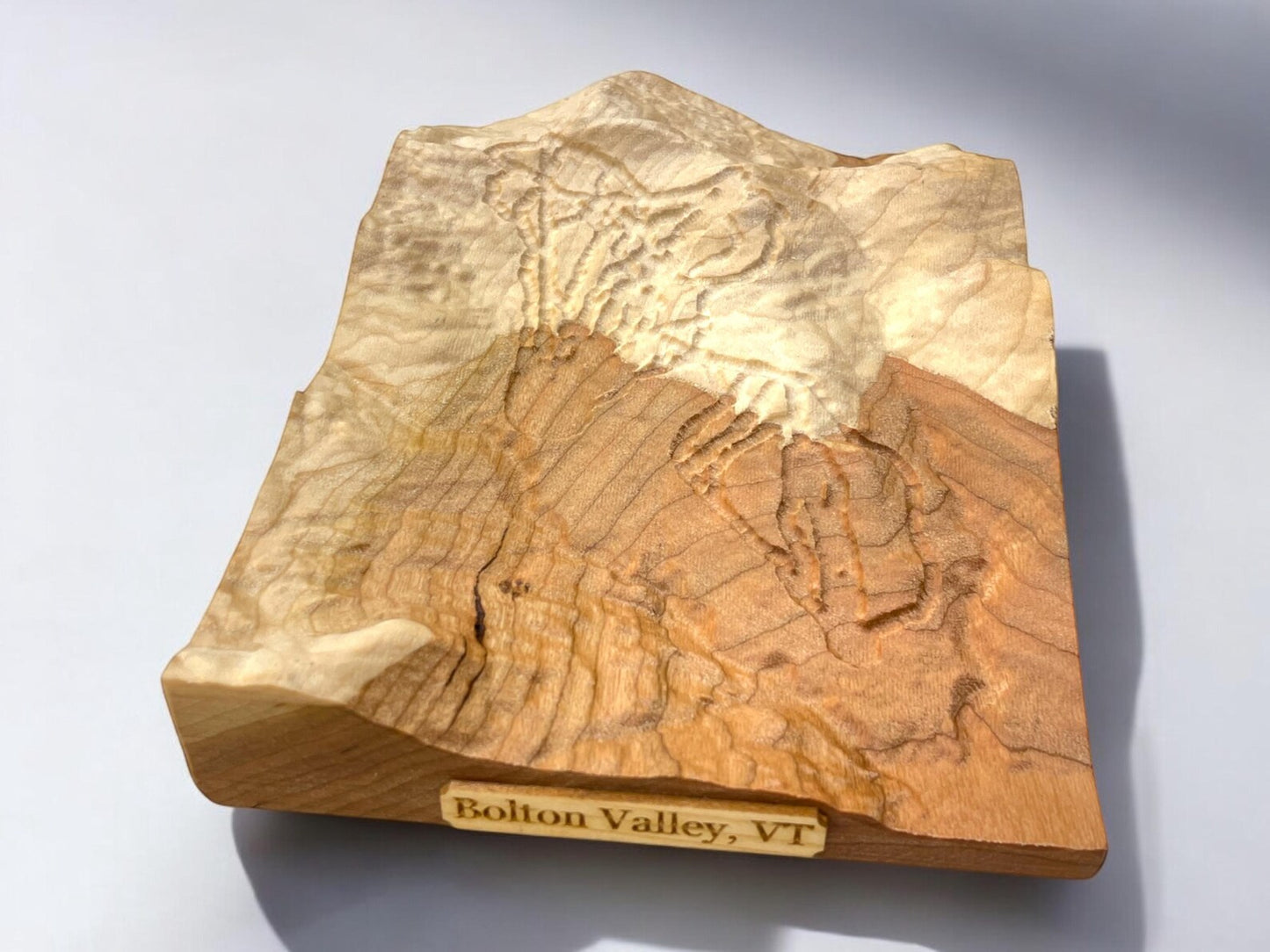 Bolton Valley Vermont Ski Map | Treeline Terrains | Bolton Valley Ski Gift | Bolton Valley 3D Relief Ski Map | Bolton Valley Unique Ski Gift