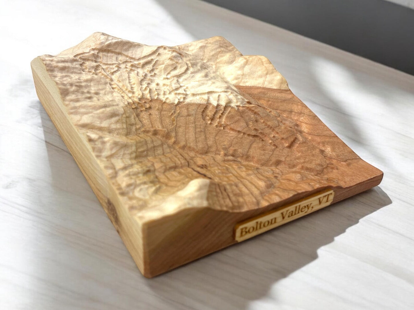 Bolton Valley Vermont Ski Map | Treeline Terrains | Bolton Valley Ski Gift | Bolton Valley 3D Relief Ski Map | Bolton Valley Unique Ski Gift