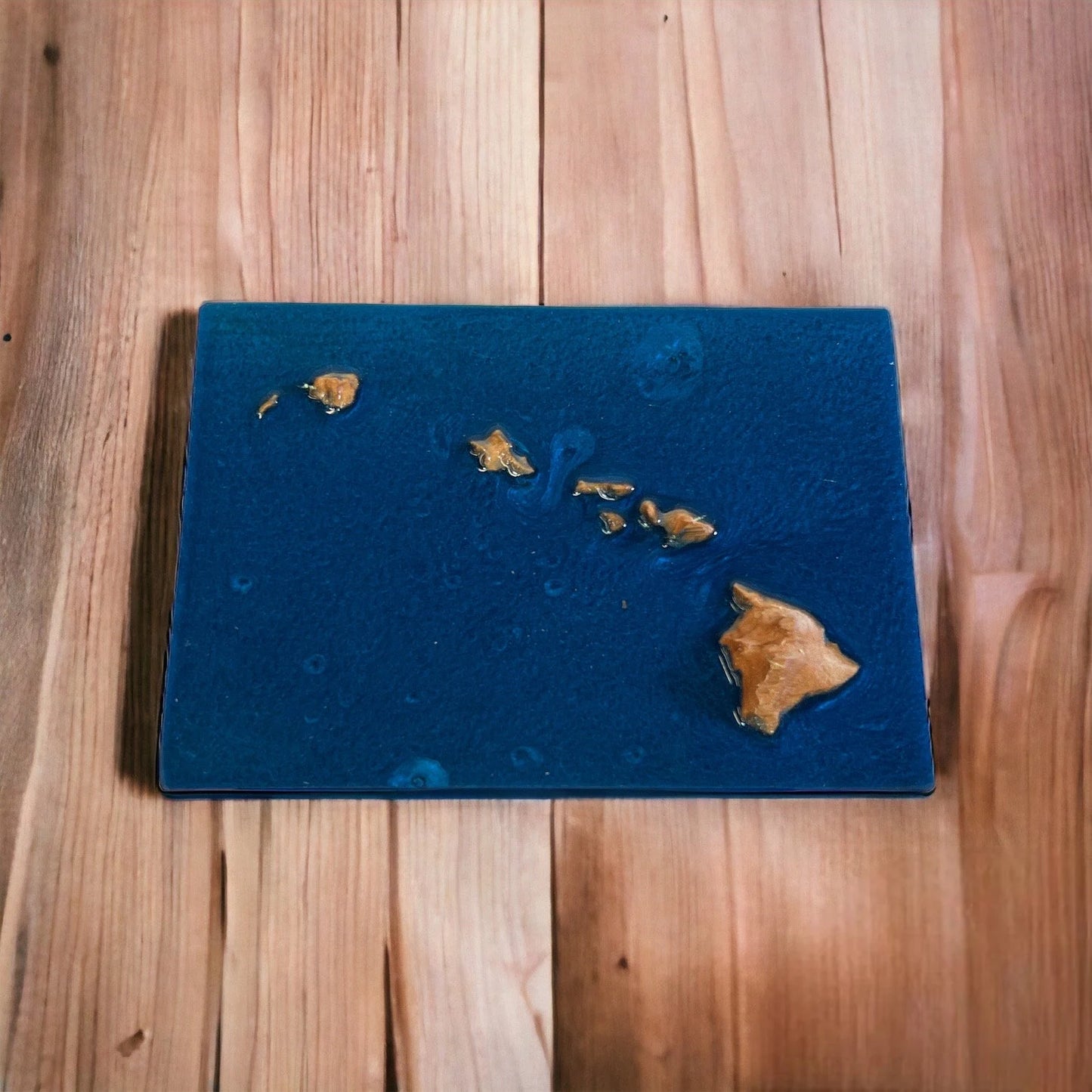 Hawaii 3D Topographic Wood Map | Hawaii State Gift