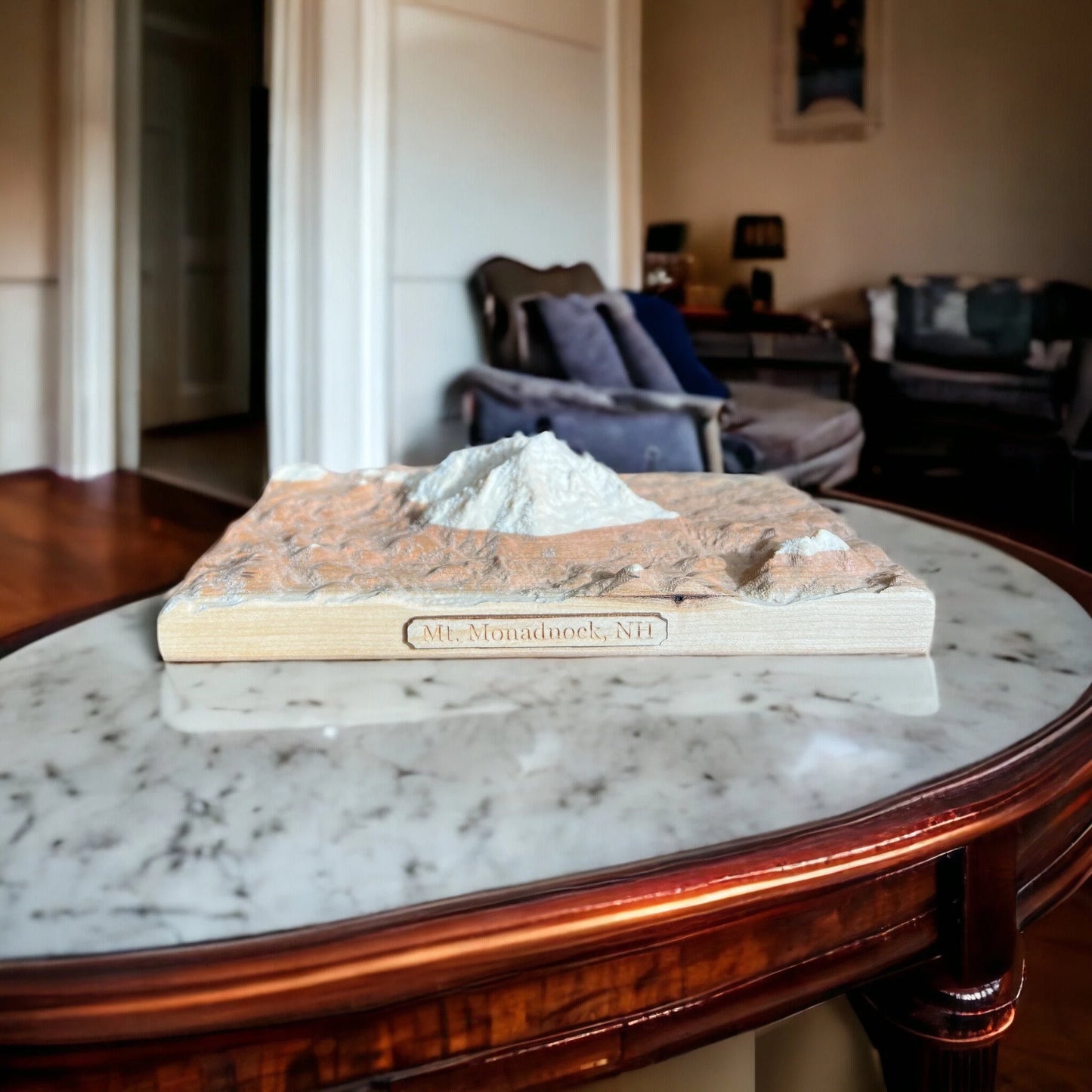Mt. Monadnock 3D Relief Topographic Map | Map Gift for Hiker