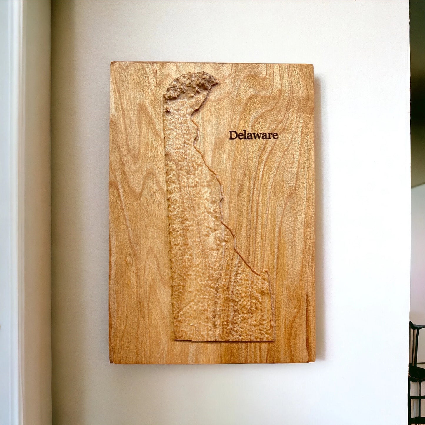 Delaware Wood Map | 3D Relief Map Decor | Unique Wedding Birthday Housewarming Anniversary | Gift For Him | Gift For Her | Delaware Gift