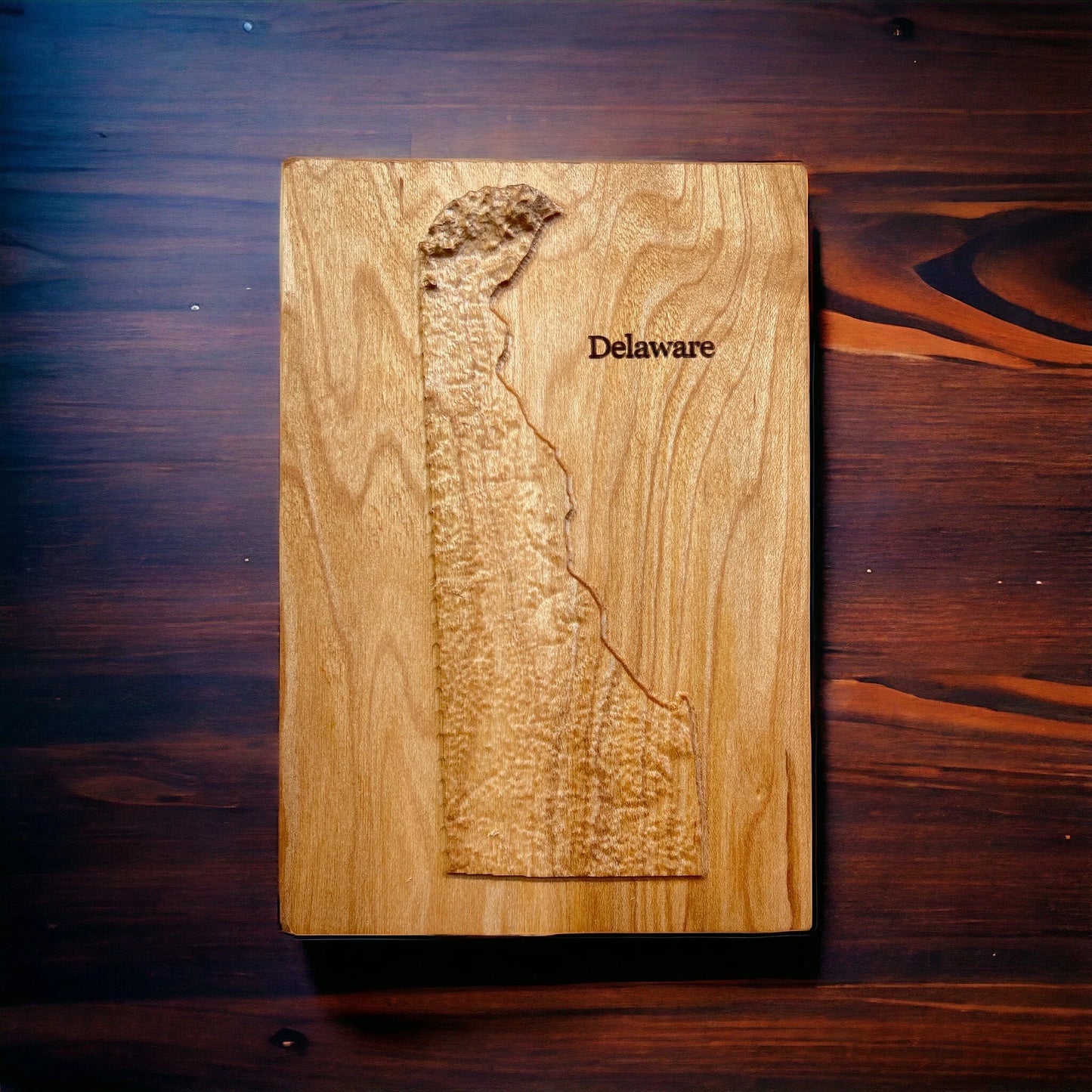 Delaware Wood Map | 3D Relief Map Decor | Unique Wedding Birthday Housewarming Anniversary | Gift For Him | Gift For Her | Delaware Gift