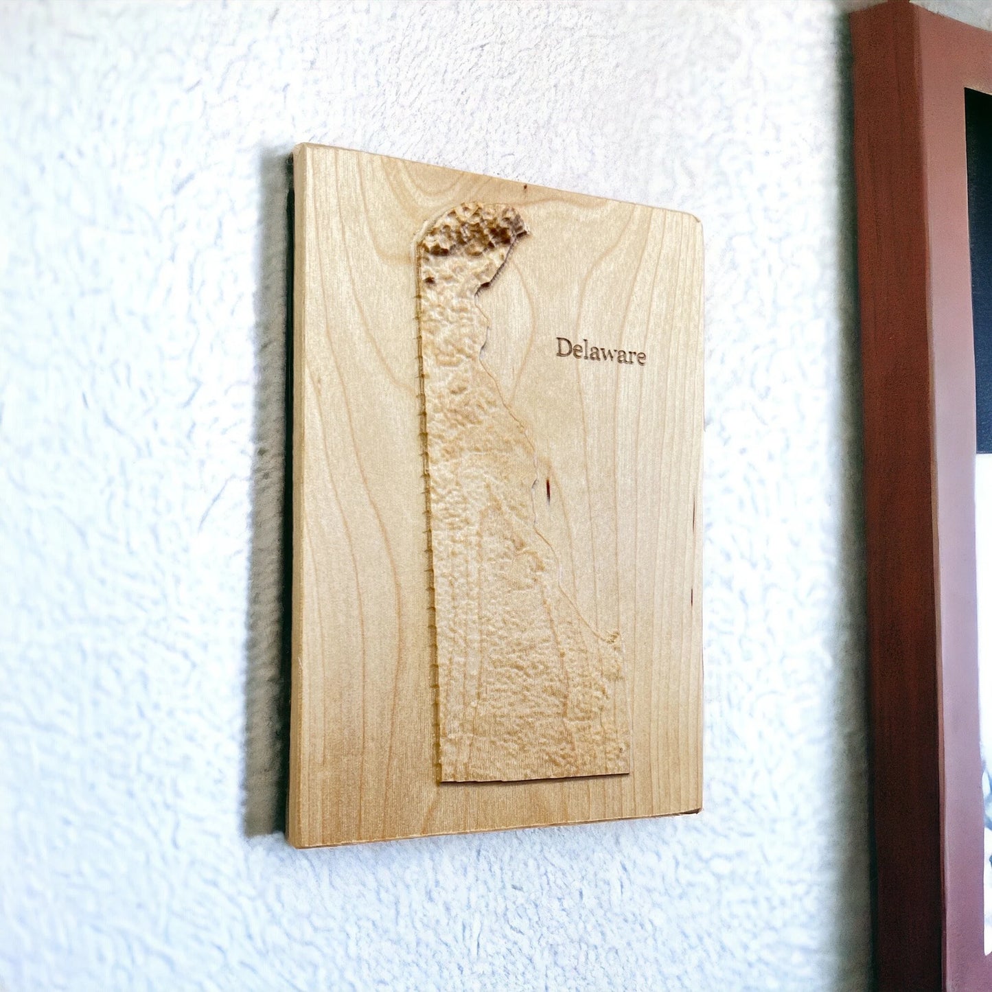 Delaware Wood Map | 3D Relief Map Decor | Unique Wedding Birthday Housewarming Anniversary | Gift For Him | Gift For Her | Delaware Gift