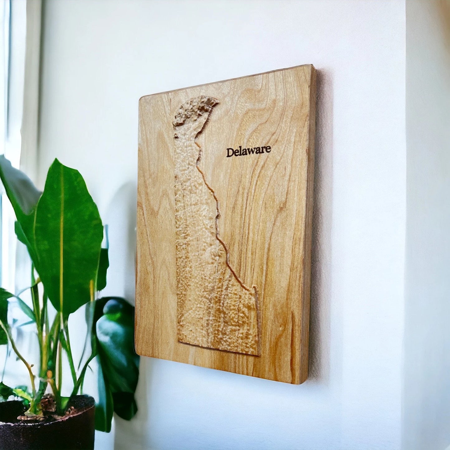 Delaware Wood Map | 3D Relief Map Decor | Unique Wedding Birthday Housewarming Anniversary | Gift For Him | Gift For Her | Delaware Gift