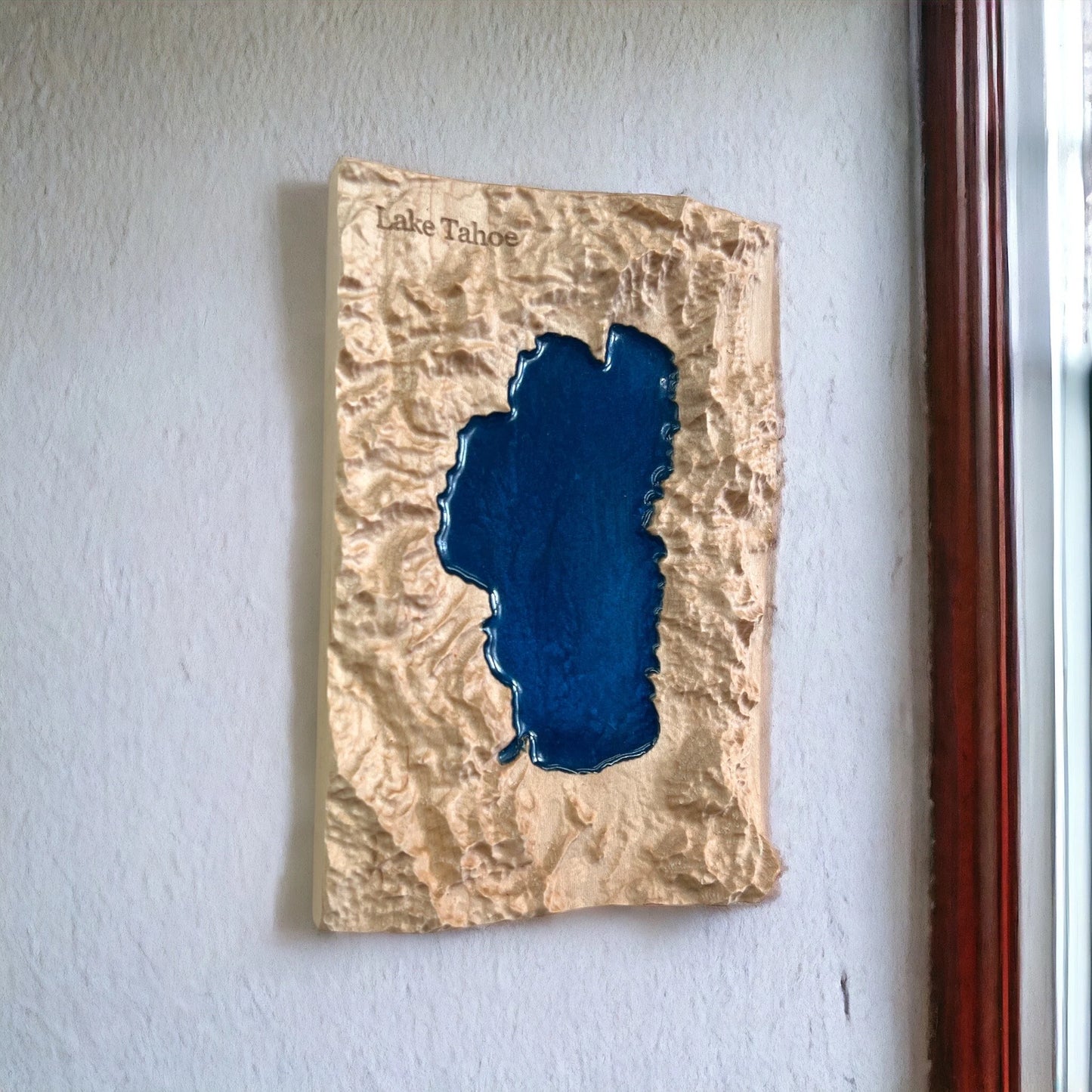 Lake Tahoe 3D Relief Wood Map | Lake Tahoe Gift