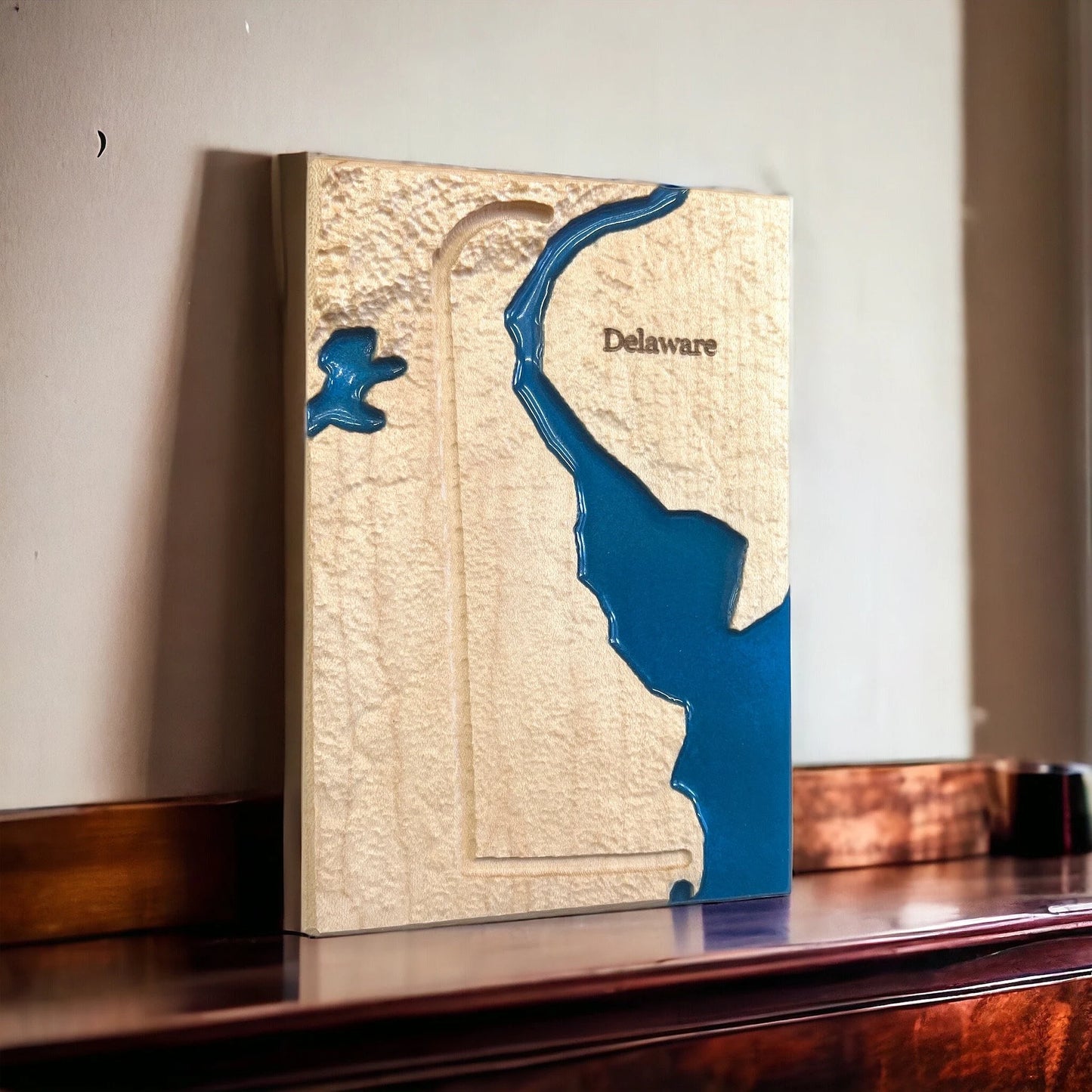 Delaware Wood Map | 3D Relief Map Decor | Unique Wedding Birthday Housewarming Anniversary | Gift For Him | Gift For Her | Delaware Gift