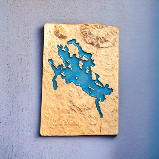 Lake Winnipesaukee 3D Relief Map | New Hampshire Gifts
