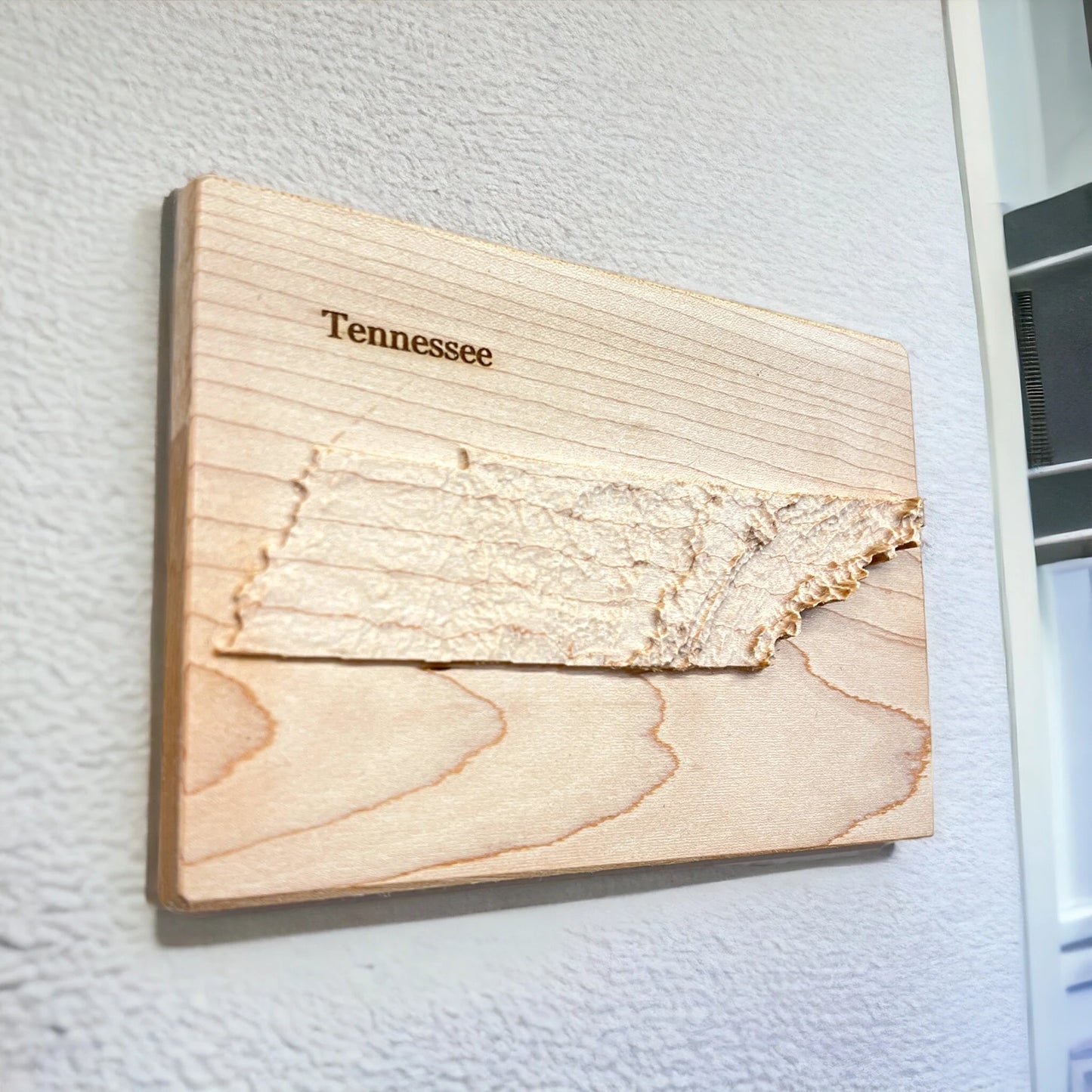 Tennessee State 3D Wood Carved Relief Map | Tennessee Gift