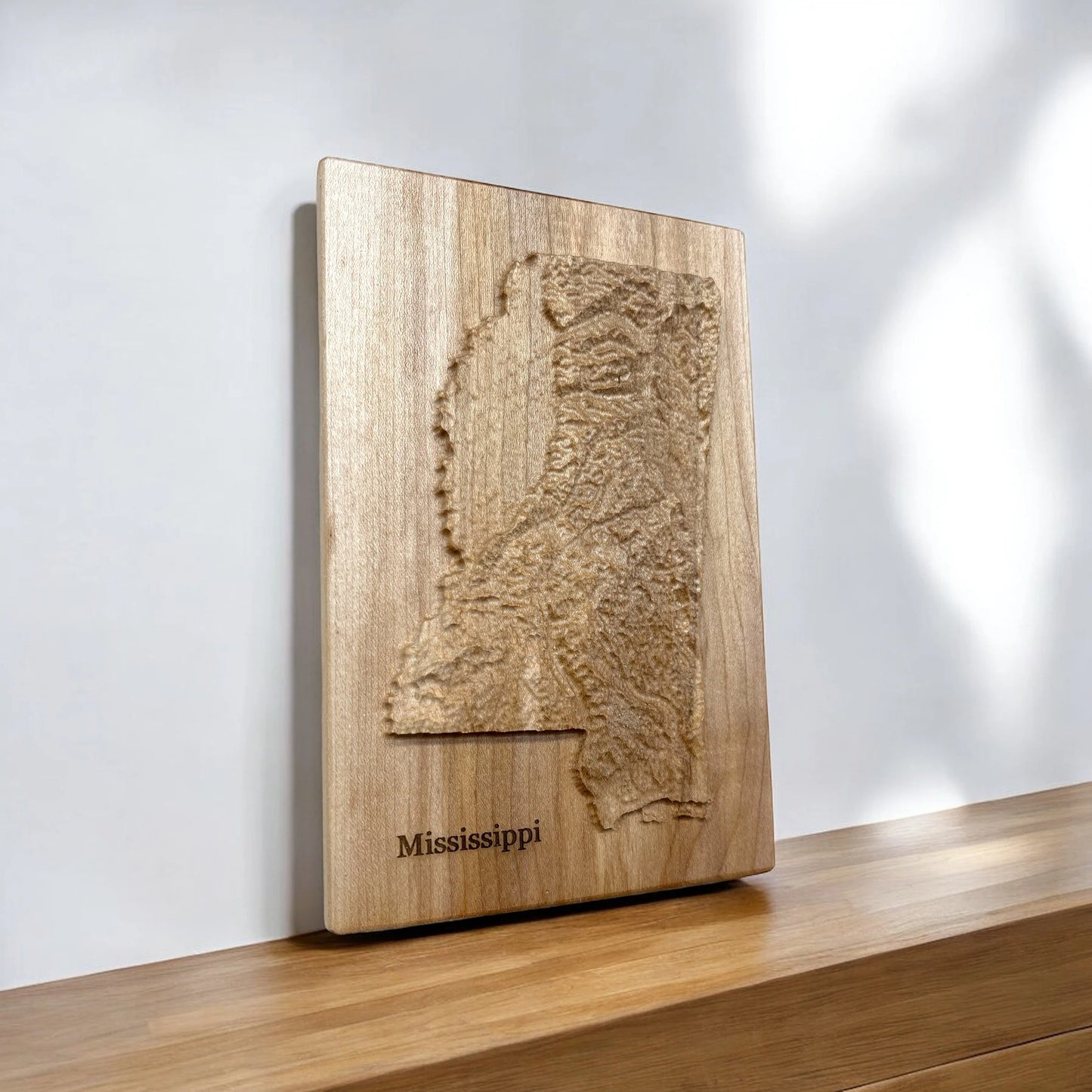 Mississippi Topographic 3D Relief State Map | Mississippi Map Gift