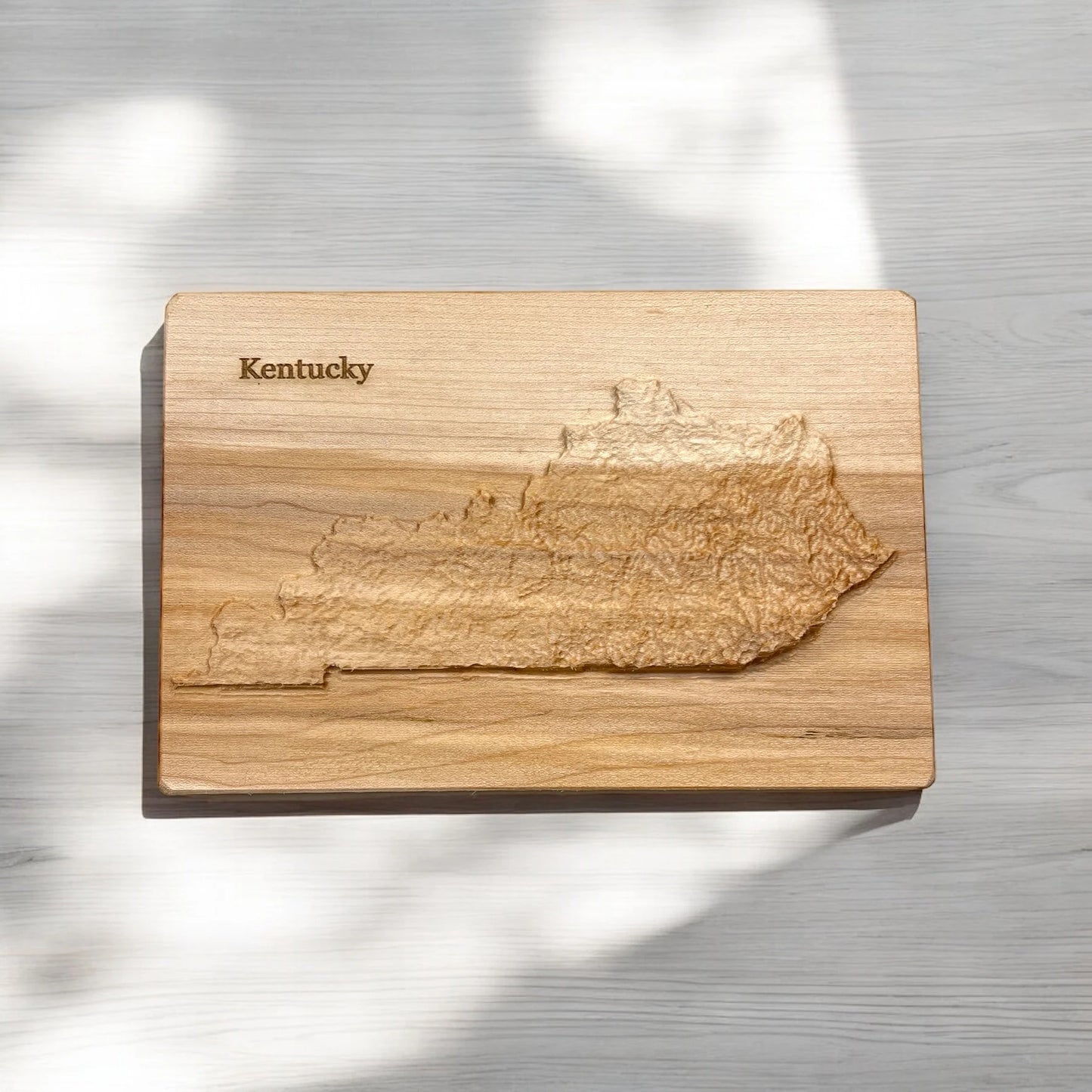 Kentucky Topographic Map | Treeline Terrains | 3D Relief State Map | Kentucky State Map | Kentucky Map Gift | 3D Kentucky Map | 3D Map Gift