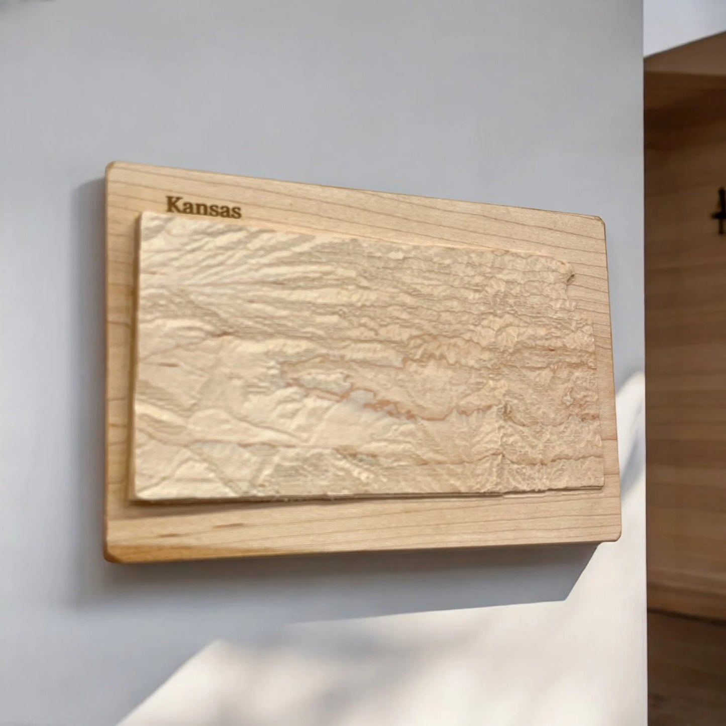 Kansas Wood Map | 3D Relief Map Decor | Unique Wedding Birthday Housewarming Anniversary | Gift For Him | Gift For Her | Kansas Gift