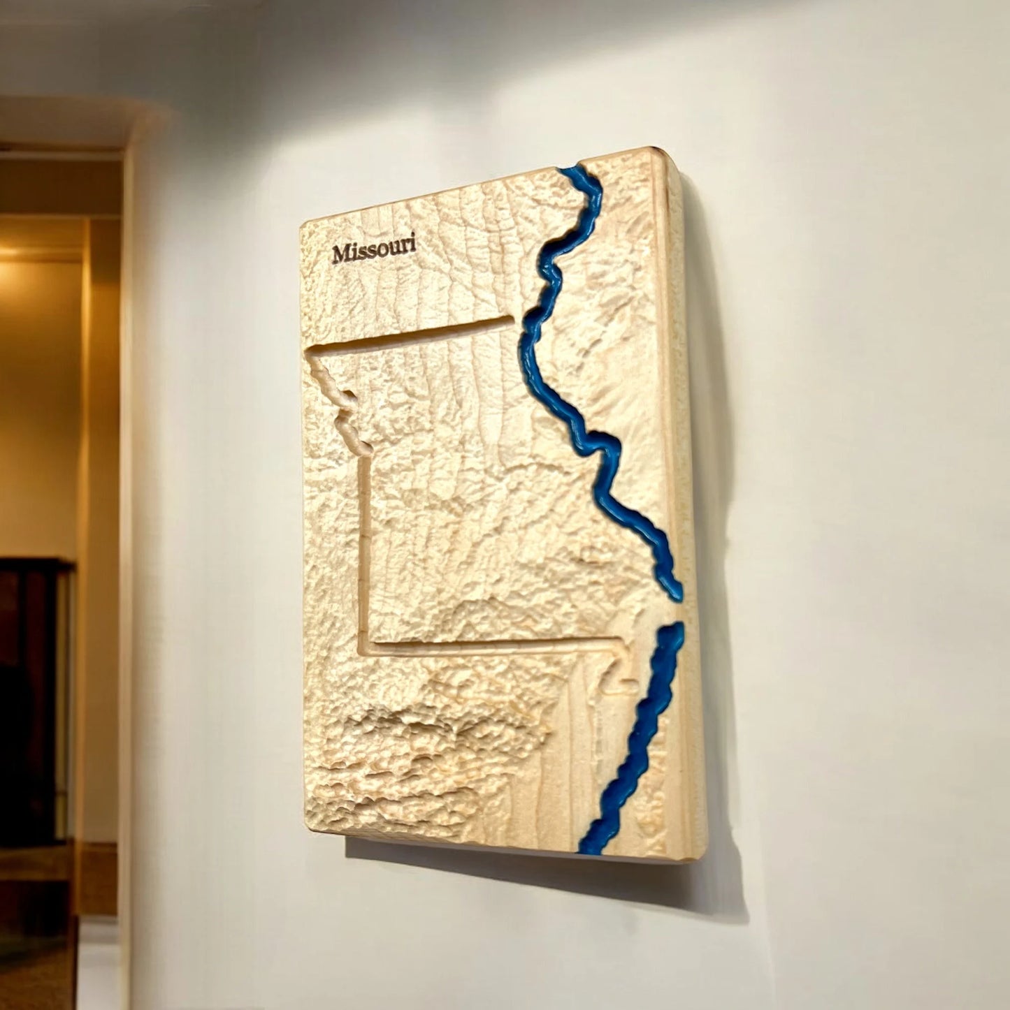 Missouri Topographic 3D Relief State Map | Missouri Map Gift