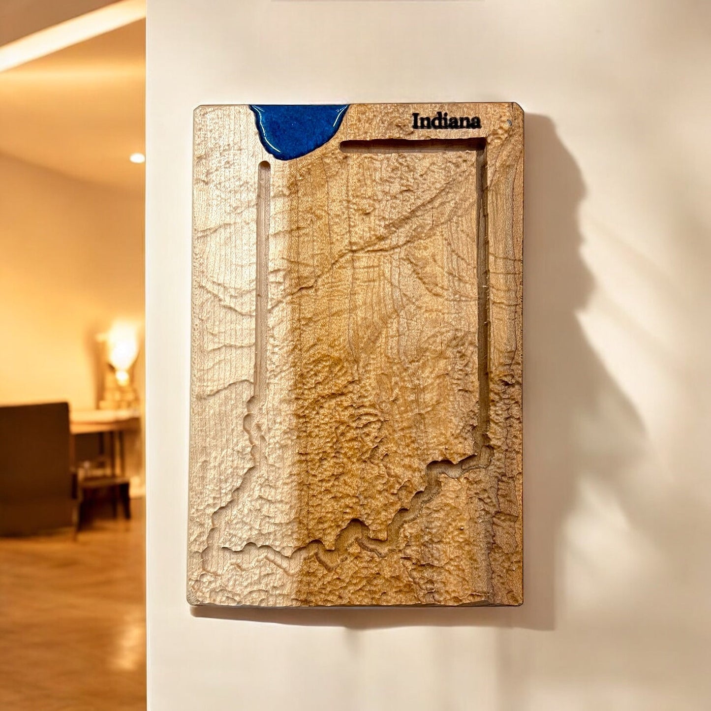 Indiana Topographic 3D Relief State Map | Indiana State Map