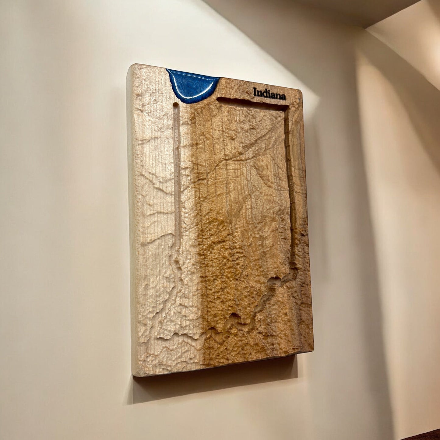 Indiana Topographic 3D Relief State Map | Indiana State Map