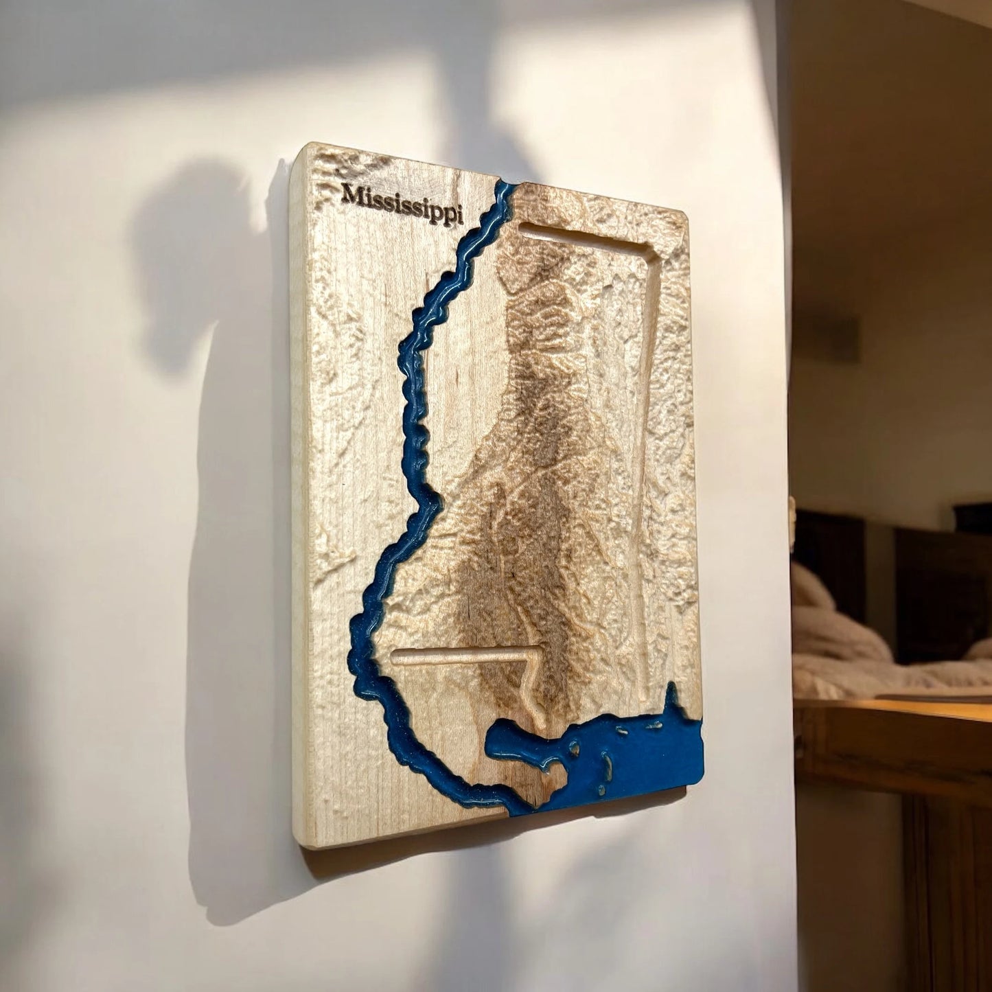 Mississippi Topographic 3D Relief State Map | Mississippi Map Gift